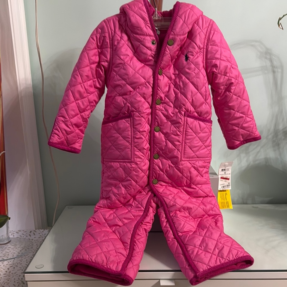 Ralph Lauren Pink Quilted Snowsuit